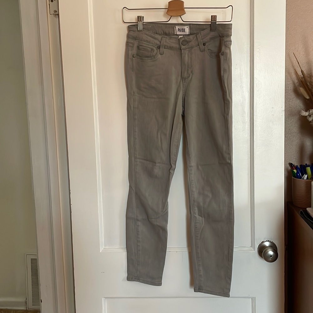 Grey jeans from Anthropologie